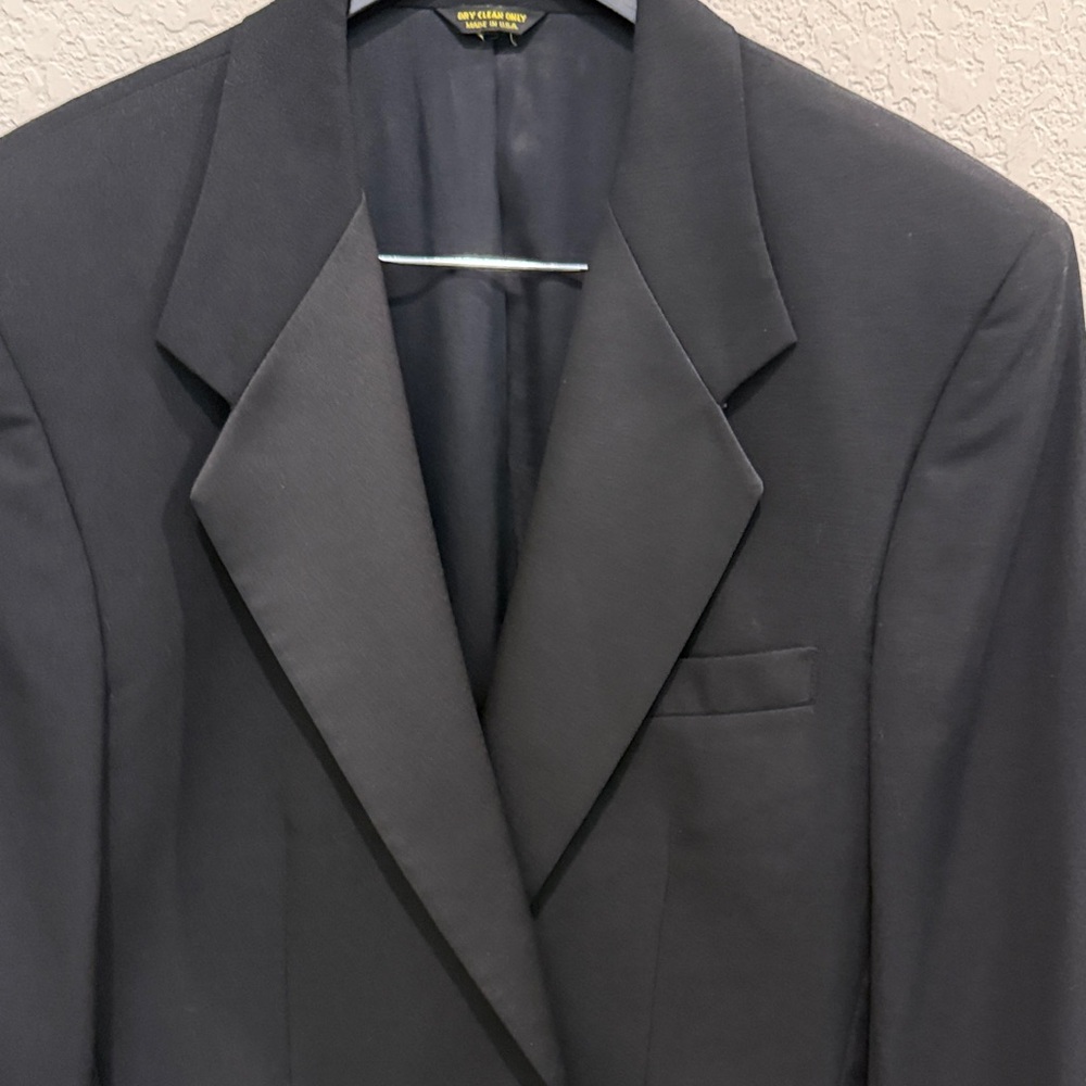 Pierre Balmain Classic Black Men's Blazer 42 L - Picture 3 of 11